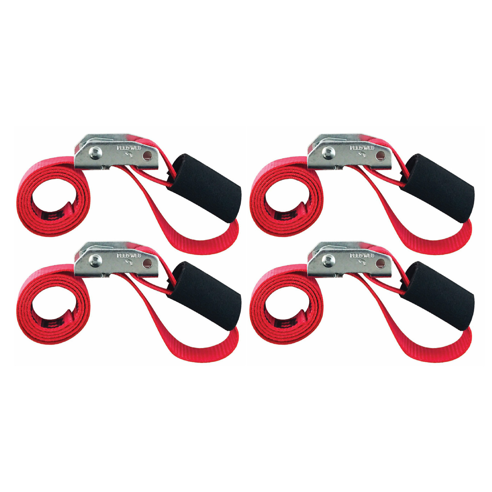 Snap-Loc Cinch Strap Cam Tie-Downs - 36in., 500-Lb. Capacity, Polyester, 4 Pk, Model# SLTC103CR4